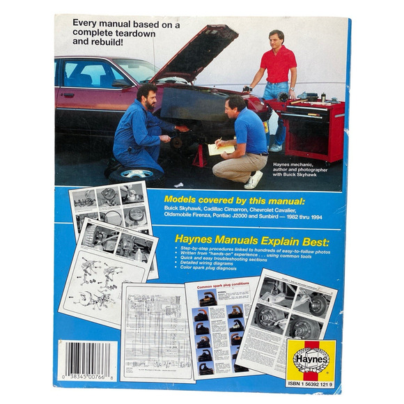 Haynes General Motors Repair Manual 1982-1994 #38015(766) Reference Book - Picture 2 of 10